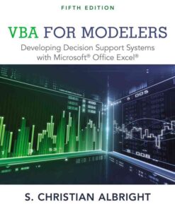 VBA for Modelers: Developing Decision Support Systems with Microsoft Office Excel, 5th Edition eBook