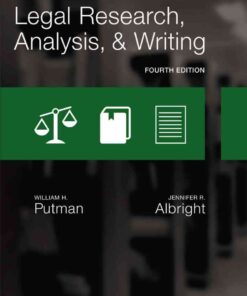 Legal Research, Analysis, and Writing, 4th Edition eBook