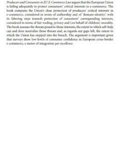 Internet and Electronic Commerce Law in the European Union eBook