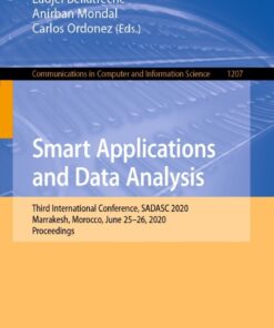 Smart Applications and Data Analysis: Third International Conference, SADASC 2020, Marrakesh, Morocco, June 25–26, 2020, Proceedings eBook