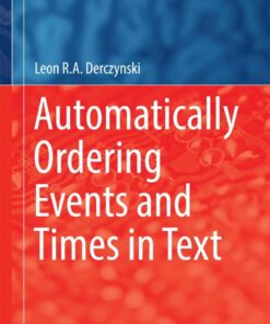 Automatically Ordering Events and Times in Text eBook