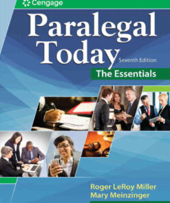 Paralegal Today: The Essentials, 7th Edition eBook