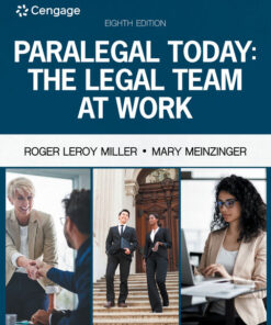 Paralegal Today: The Legal Team at Work, 8th Edition eBook