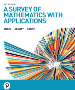 A Survey of Mathematics with Applications, 12th Edition eBook