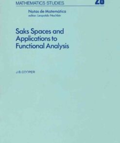Saks spaces and applications to functional analysis eBook