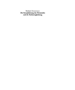 Die Europäisierung des Privatrechts und die Rechtsvergleichung: Vortrag, gehalten vor der Juristischen Gesellschaft zu Berlin am 15. Juni 2005 eBook