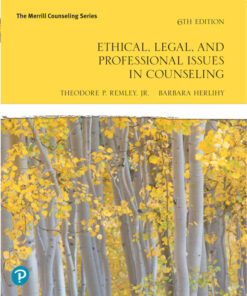 Ethical, Legal, and Professional Issues in CounselingNewer Edition Available, 6th Edition eBook