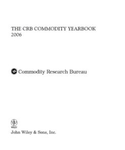 The CRB Commodity Yearbook 2006 with CD-ROM eBook