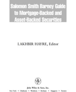 Salomon Smith Barney Guide to Mortgage-Backed and Asset-Backed Securities, 1st Edition eBook