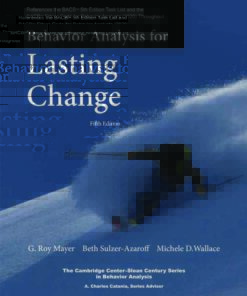 Behavior Analysis for Lasting ChangeNewer Edition Available, 5th Edition eBook