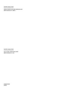 Olympic Realities: Sechs Städte nach dem Großanlass / Six Cities after the Games, 1st Edition eBook