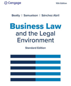 Business Law and the Legal Environment, Standard 10th Edition eBook