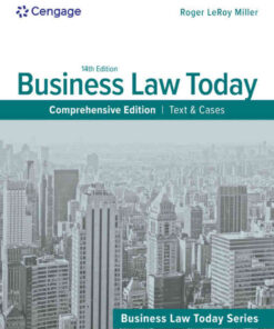 Business Law Today, Comprehensive: Text & Cases, 14th Edition eBook