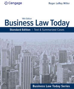 Business Law Today, Standard: Text & Summarized Cases, 14th Edition eBook