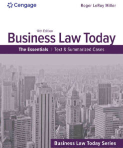 Business Law Today, The Essentials: Text and Summarized Cases, 14th Edition eBook