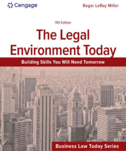 The Legal Environment Today, 11th Edition eBook