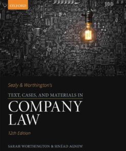Sealy & Worthington's Text, Cases, and Materials in Company Law, 12th Edition eBook