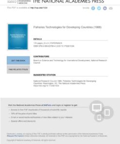 Fisheries Technologies for Developing Countries eBook