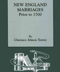 New England Marriages Prior to 1700: 6th printing. With an updated  eBook