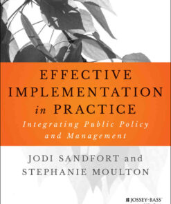Effective Implementation In Practice: Integrating Public Policy and Management, 1st Edition eBook