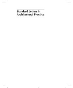 Standard Letters in Architectural Practice, 4th Edition eBook