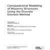 Computational Modeling of Masonry Structures Using the Discrete Element Method eBook