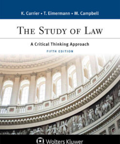Study of Law: A Critical Thinking Approach, 5th Edition eBook