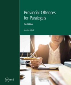Provincial Offences for Paralegals, 3rd Edition eBook