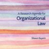 A Research Agenda for Organizational Law, 1st Edition eBook