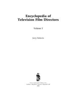 Encyclopedia of Television Film Directors, 1st Edition eBook