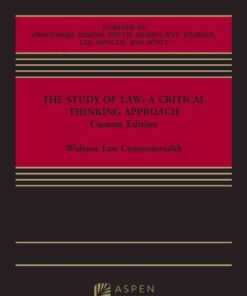 The Study of Law5th Edition, A Critical Thinking Approach, Custom Edition eBook